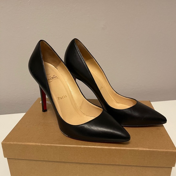 Christian Louboutin Black Pigalle Heels 100mm - Picture 4 of 12